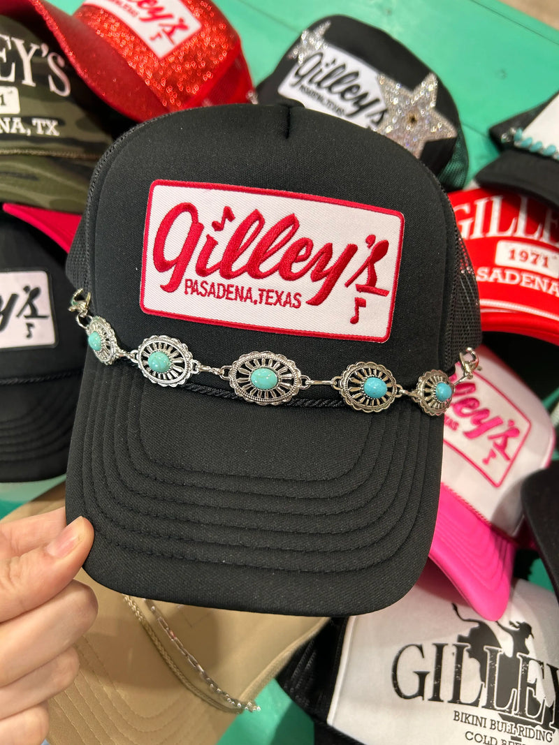 Gilley's Red & White Patch Black Foam Trucker | Officially Licensed - BIG FRENCHIES