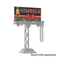 "Gimbels" Store Billboard  - Christmas "Elf" - Custom Printed - Made Using LEGO® Parts