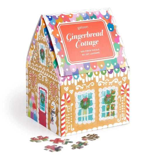 Gingerbread Cottage 500 Piece Jigsaw Puzzle Galison - BIG FRENCHIES