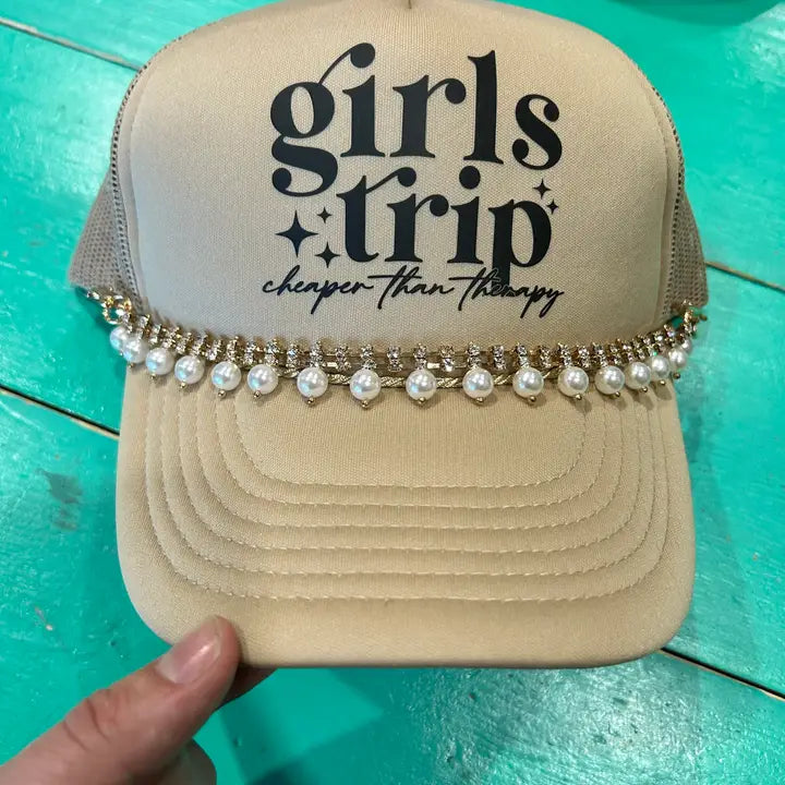 Girls Trip Cheaper Than Therapy Trucker - BIG FRENCHIES