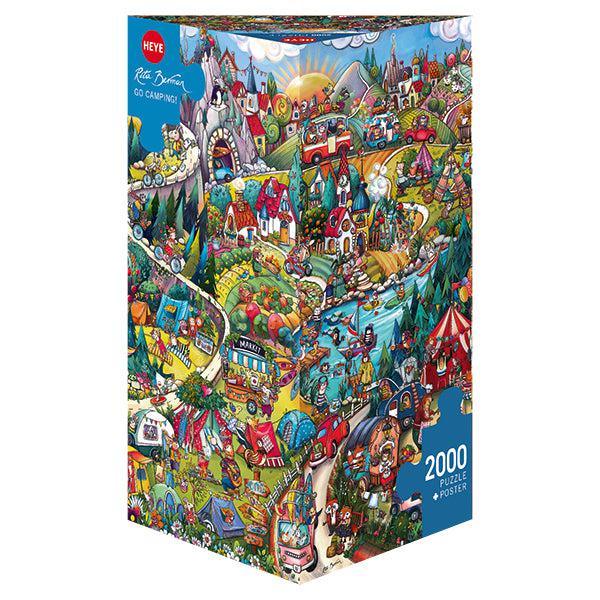 Go Camping! 2000 Piece Jigsaw Puzzle Heye - BIG FRENCHIES