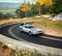 Scalextric Back to the Future Part II 1:32 scale Flying DeLorean Time Machine Slot Car