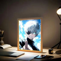 Gojo LED Light Painting Picture Frame, Anime Jujutsu Kaisen JJK Gifts 6 x 9 in