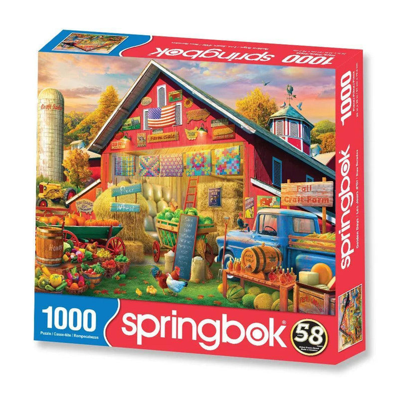Golden Days 1000 Piece Jigsaw Puzzle Springbok - BIG FRENCHIES
