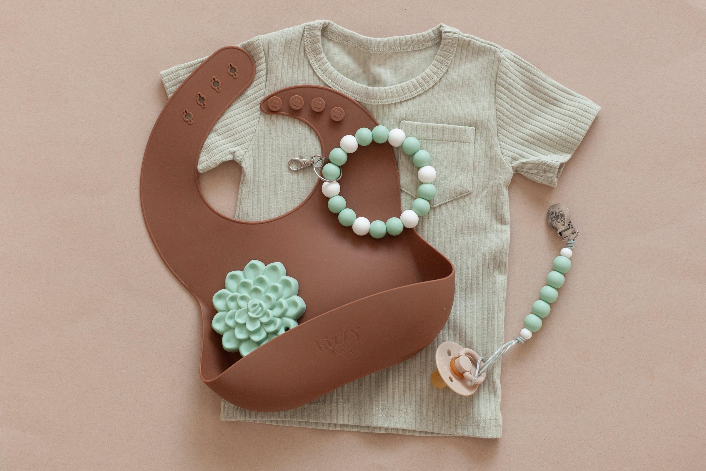 Mommy and Me Bundle // Aqua Succulent - BIG FRENCHIES