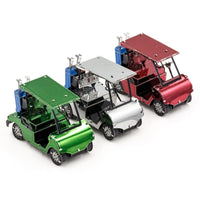Golf Cart Set 3D Steel Model Kit Metal Earth