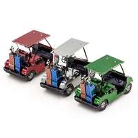 Golf Cart Set 3D Steel Model Kit Metal Earth