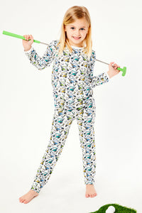 Long Sleeve Pajama Set - Golf