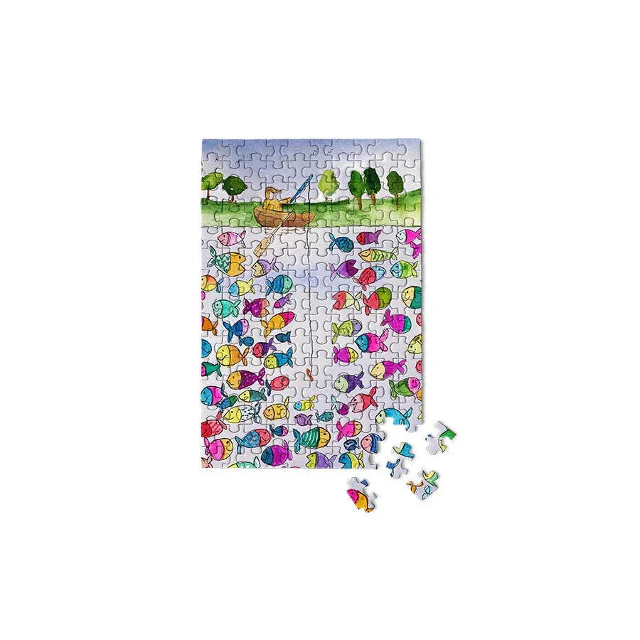 Gone Fishing 150 Piece Mini Jigsaw Puzzle Micro Puzzles - BIG FRENCHIES
