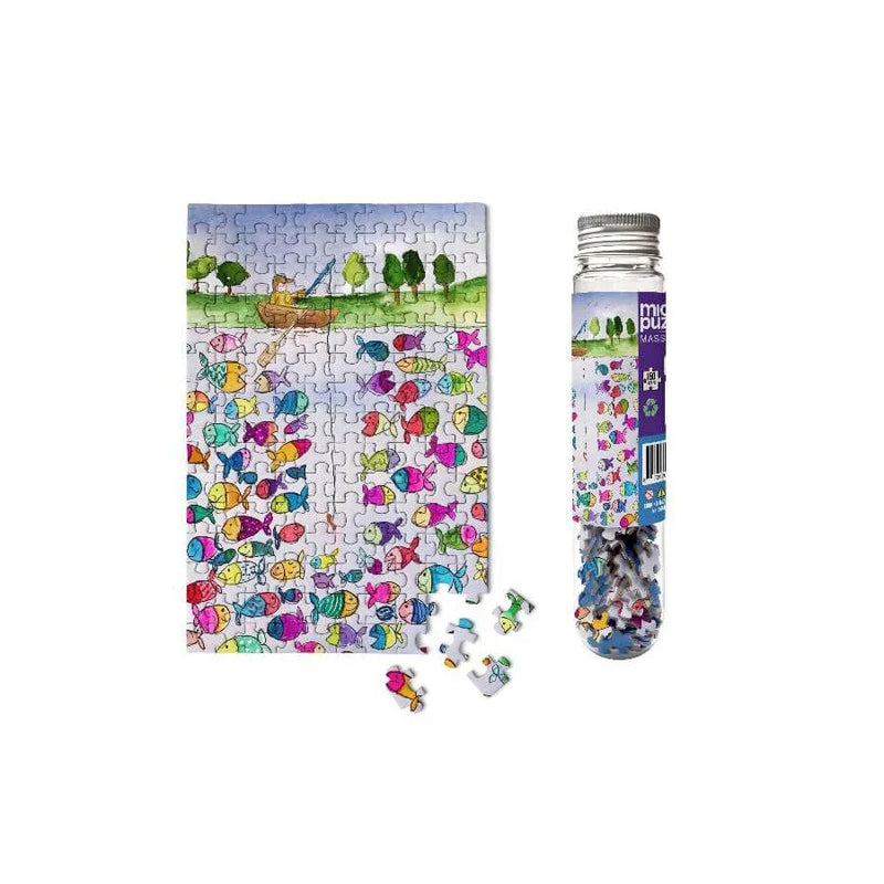 Gone Fishing 150 Piece Mini Jigsaw Puzzle Micro Puzzles - BIG FRENCHIES