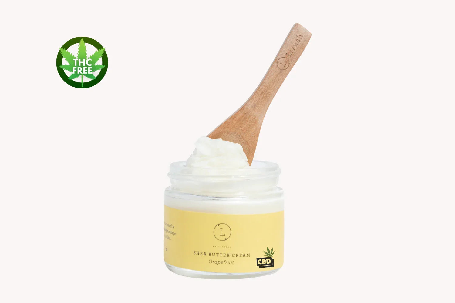 CBD Grapefruit Shea Butter Body Cream with CBD, Shea Body Lotion (THC free) - BIG FRENCHIES