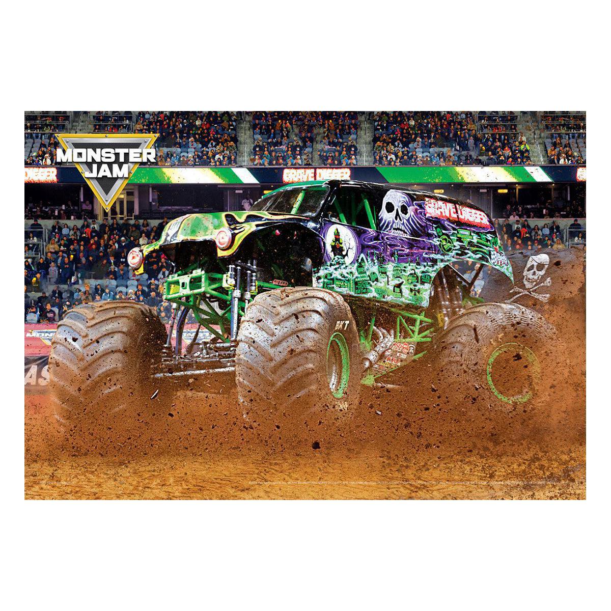 Grave Digger Monster Jam 550 Piece Jigsaw Puzzle in Tin Eurographics