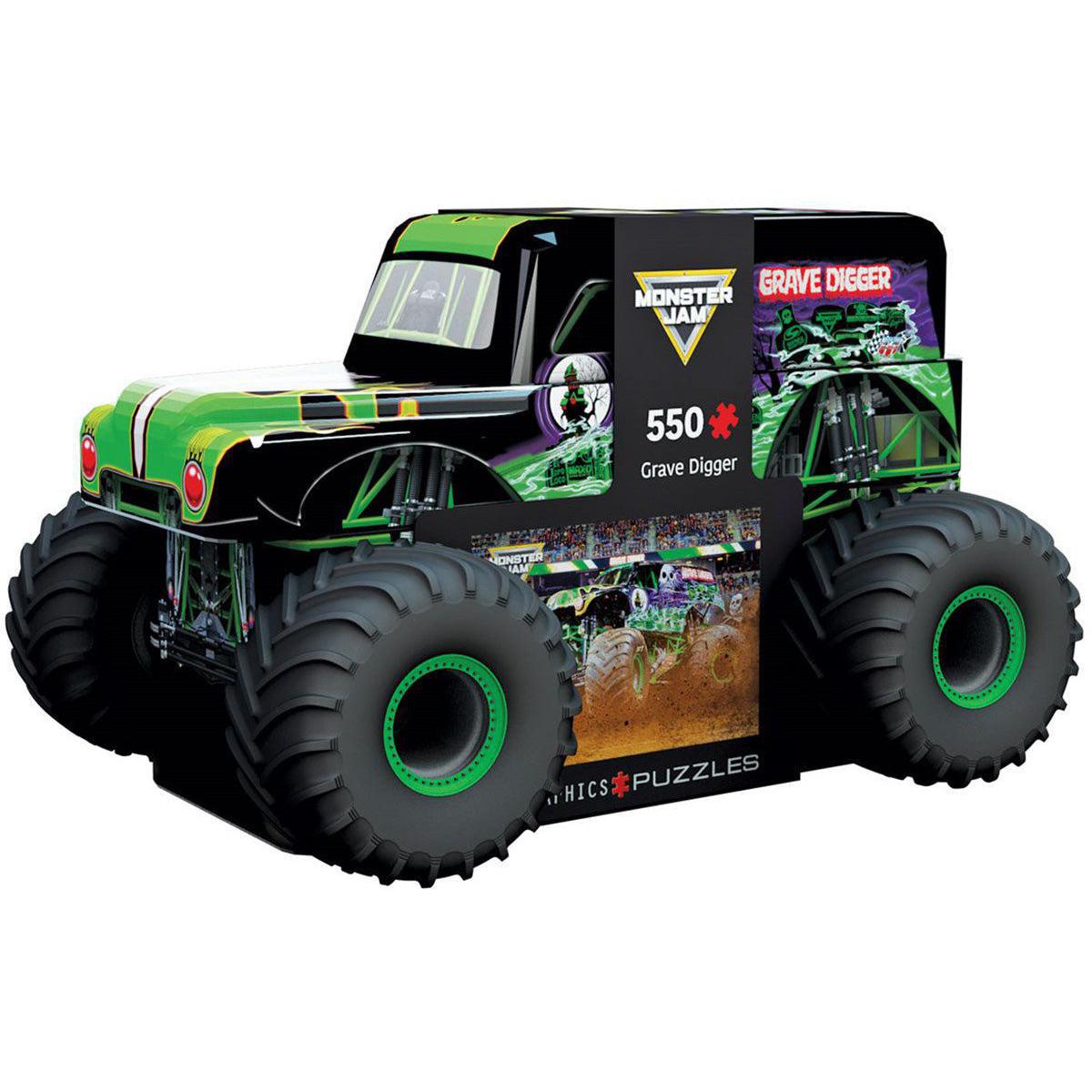 Grave Digger Monster Jam 550 Piece Jigsaw Puzzle in Tin Eurographics