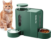 Gravity Pet Feeder & Water Dispenser Set with Stainless Steel Bowls