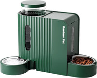 Gravity Pet Feeder & Water Dispenser Set with Stainless Steel Bowls