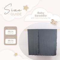 Baby Swaddle Blanket + hat - BIG FRENCHIES
