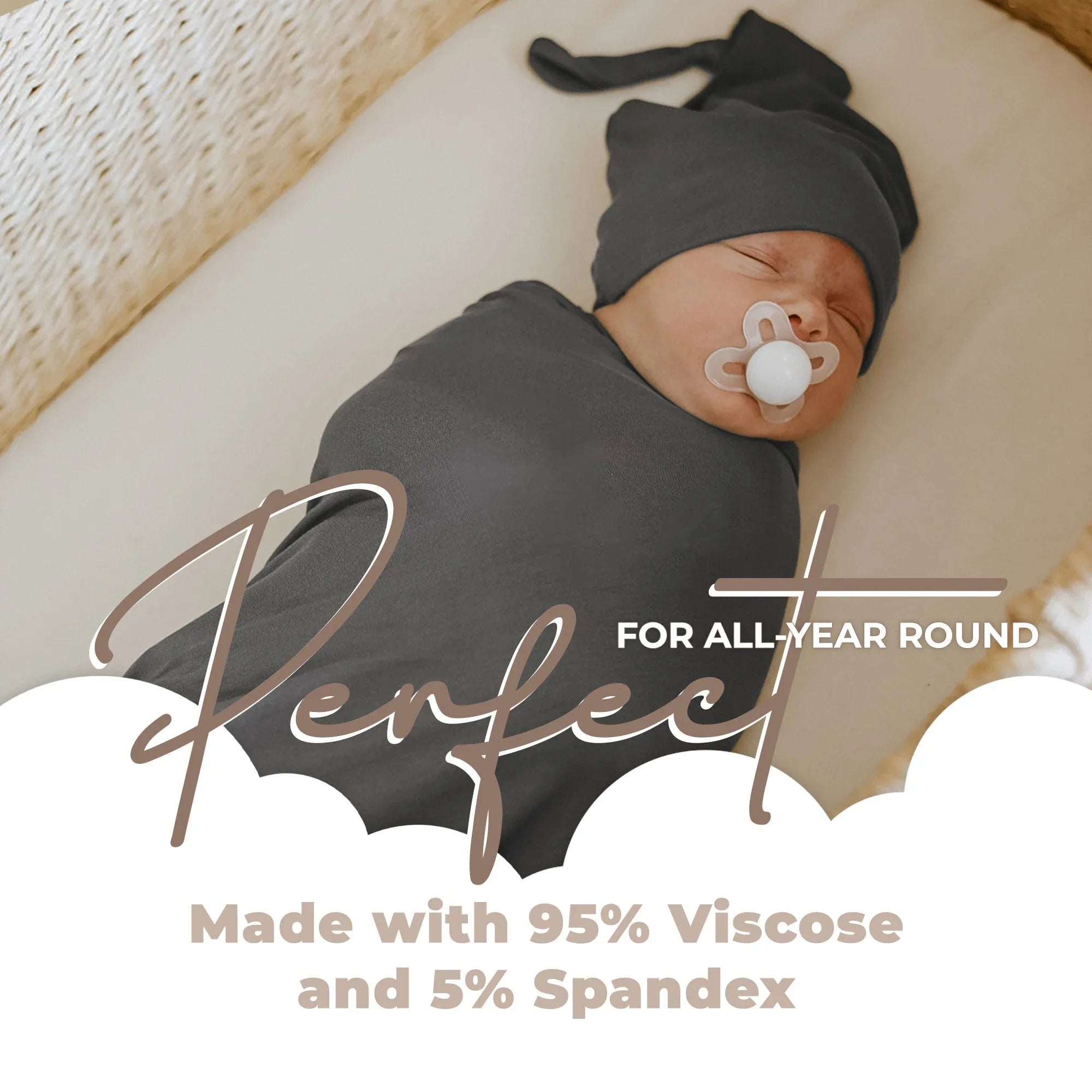Baby Swaddle Blanket + hat - BIG FRENCHIES