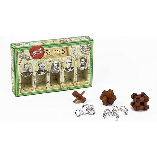 Great Minds Set of 5 3D Puzzles Professor Puzzle