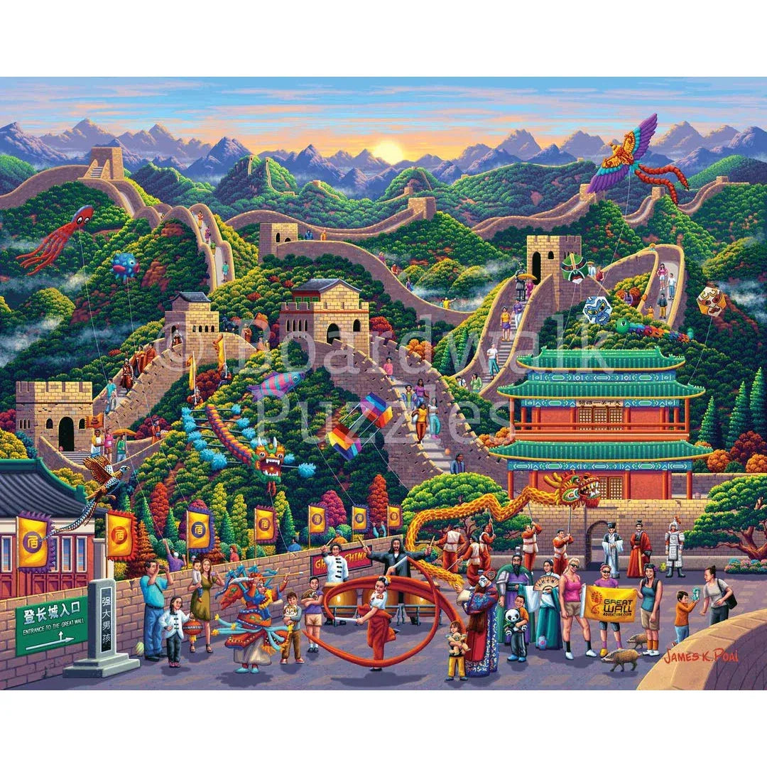 Great Wall of China 1000 Piece Jigsaw Puzzle Boardwalk - BIG FRENCHIES
