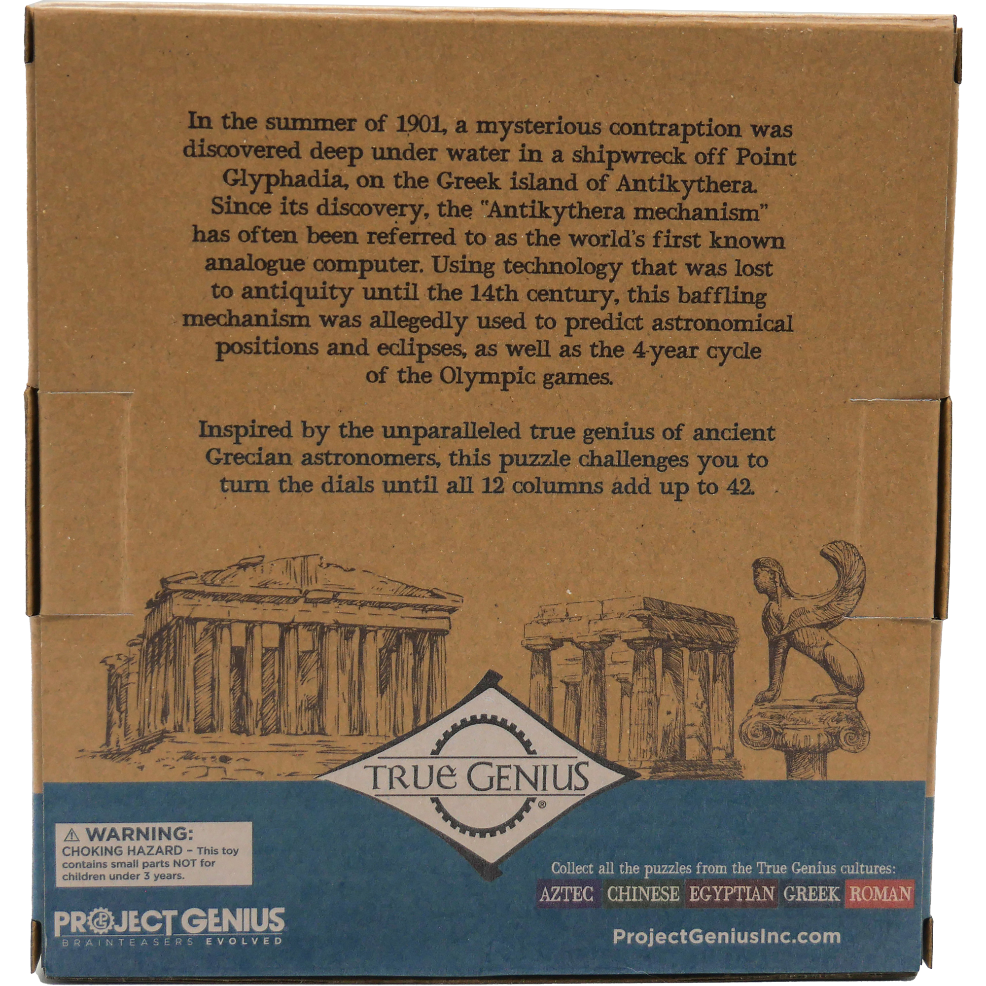 Grecian Computer Brainteaser Puzzle True Genius