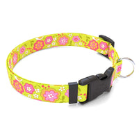 Green Bouquet Dog Collar