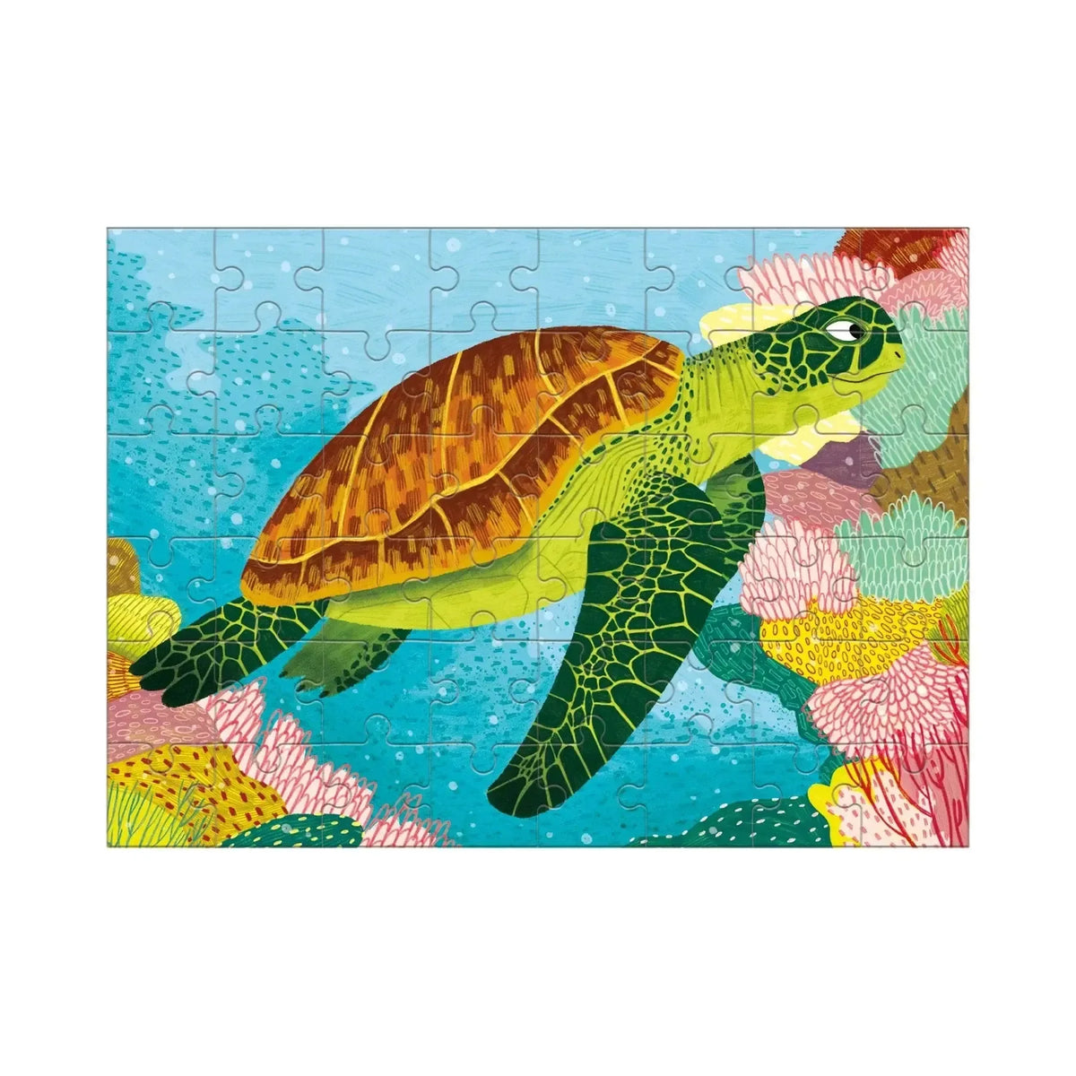 Green Sea Turtle 48 Piece Mini Jigsaw Puzzle Mudpuppy - BIG FRENCHIES
