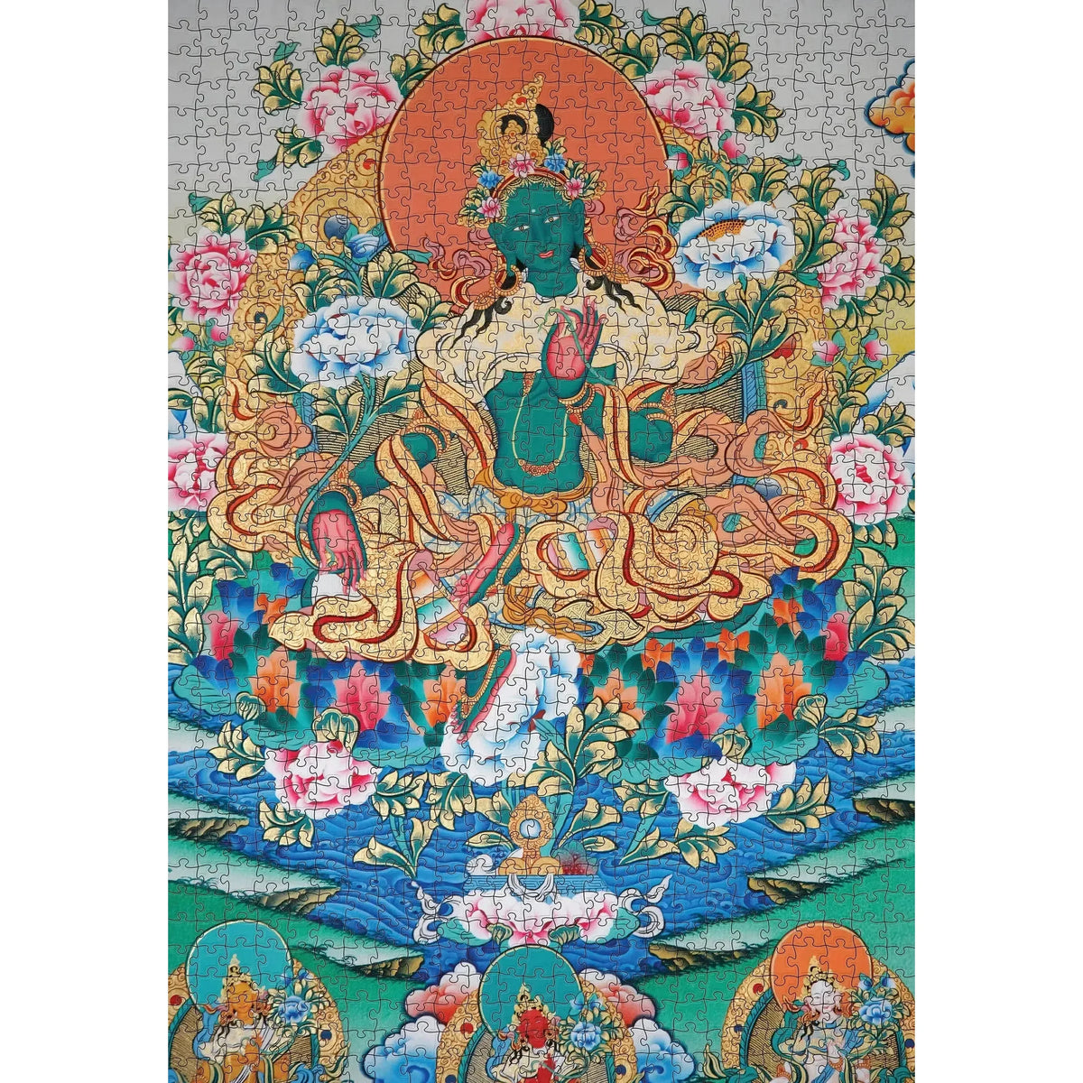 Green Tara 1000 Piece Jigsaw Puzzle Pomegranate - BIG FRENCHIES