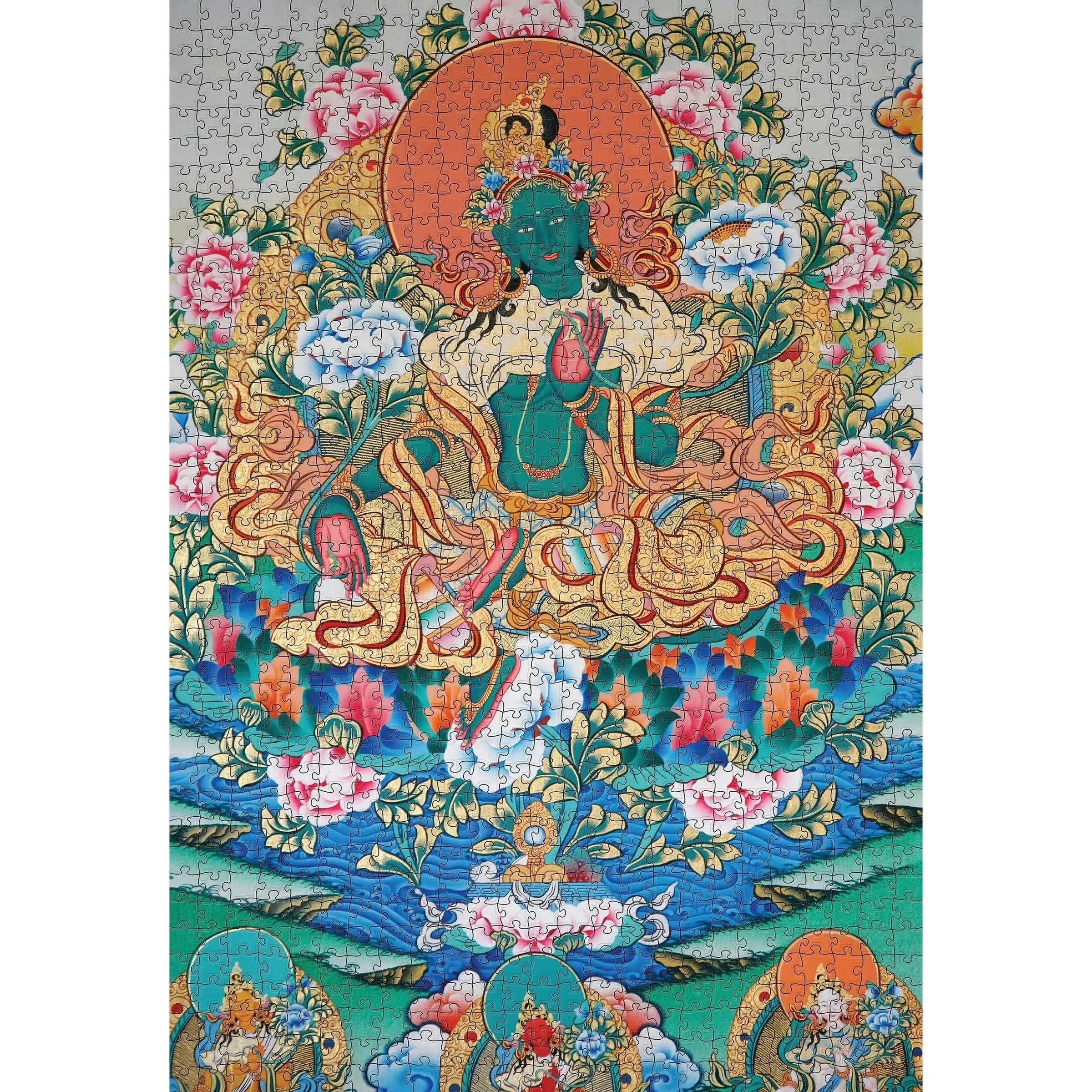 Green Tara 1000 Piece Jigsaw Puzzle Pomegranate