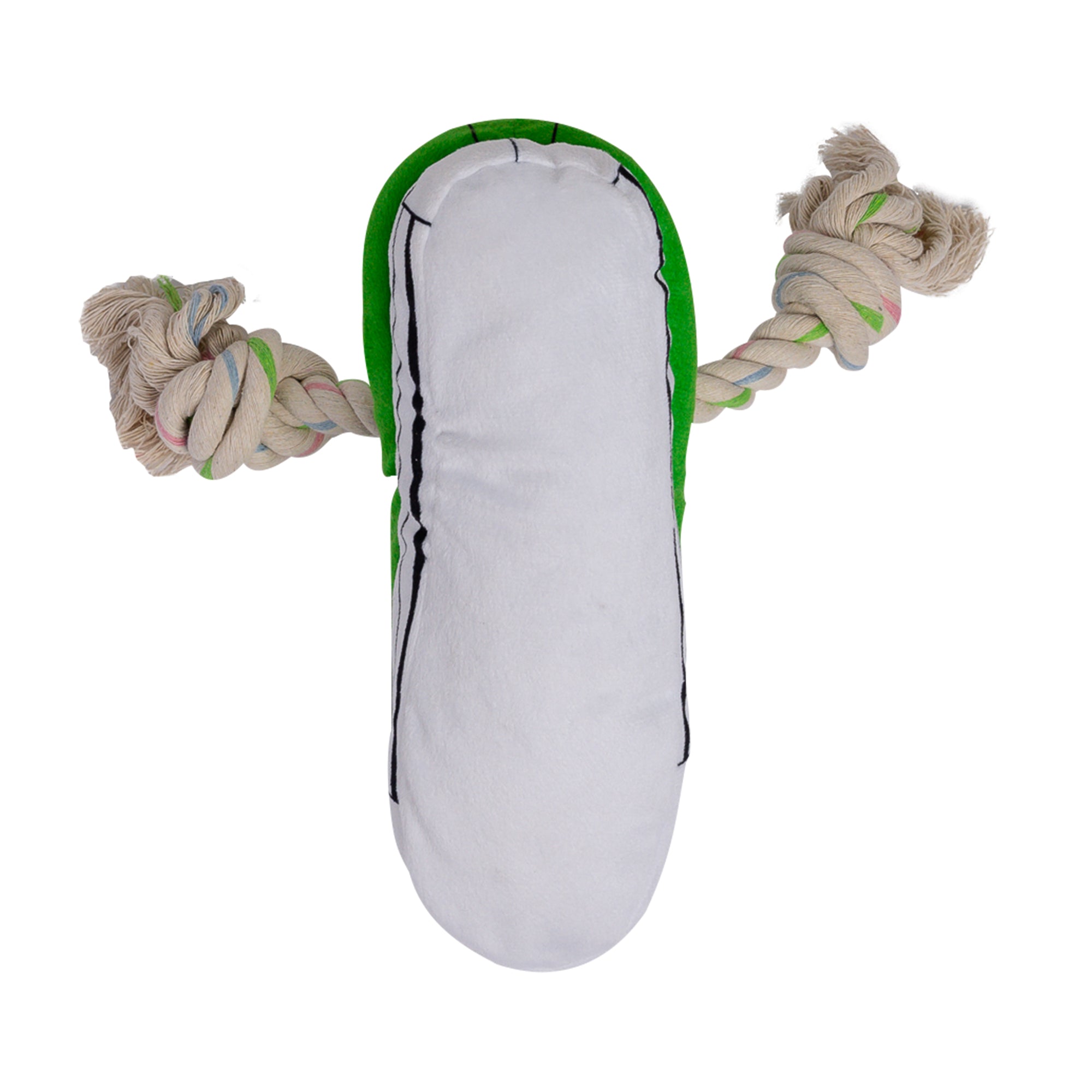 Squeaky Comfort Plush Sneaker Dog Toy – with Treat Compartment, Safe & Durable – Green - BIG FRENCHIES