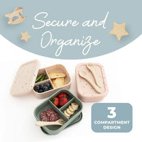 Nyte Nyte Silicon Lunchbox W Fork & Spoon - BIG FRENCHIES