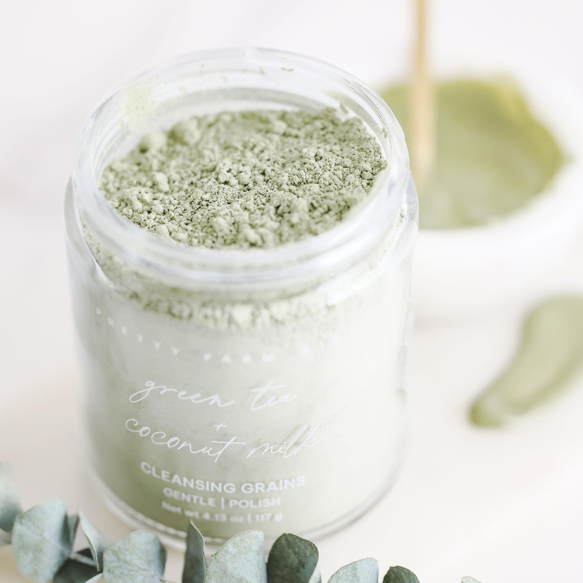 Green Tea + Coconut Milk Facial Cleansing Grains - BIG FRENCHIES