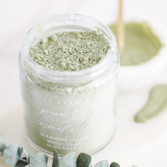Green Tea + Coconut Milk Facial Cleansing Grains - BIG FRENCHIES
