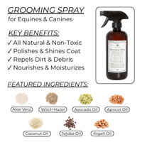 Grooming Spray for Dogs & Horses - 16oz