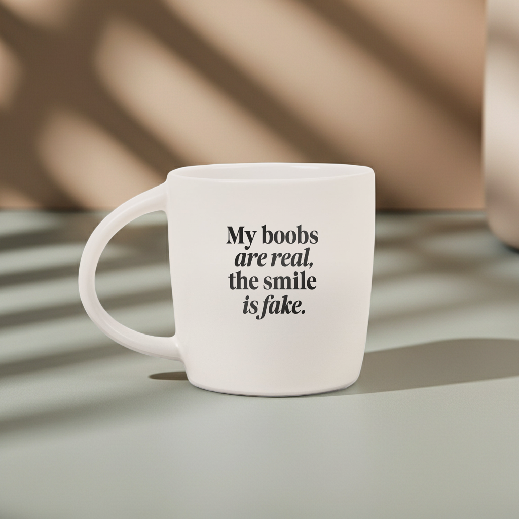 The Boobs are Real... Ceramic Coffee Mug