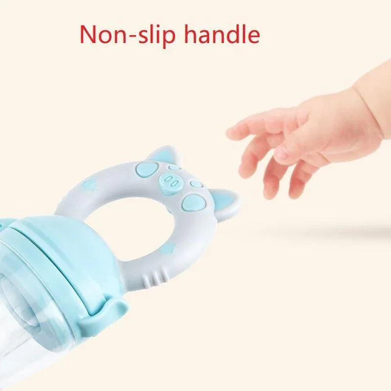 Silicone Baby Pacifier Feeder Cartoon Animal Infant Nipple Holder Newborn Fruit pacifier Tetine Silicona Nipple Bit - BIG FRENCHIES
