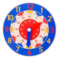 Children Montessori Wooden Clock Toys Hour Minute Second Cognition Colorful Clocks Toys for Kids Early Preschool Teaching Aids - BIG FRENCHIES