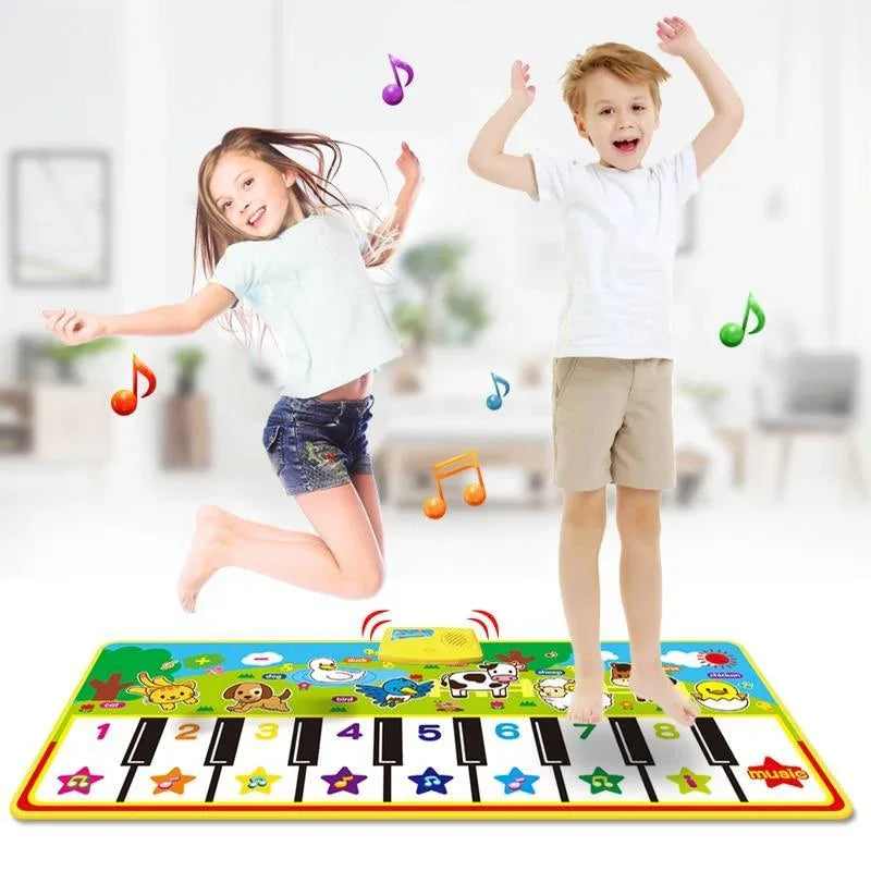 Big Musical Mat Carpet Touch Play Piano with 8 Animals Sound Music Instrument Baby Play Mat Rug Educational Toys For Kids - BIG FRENCHIES