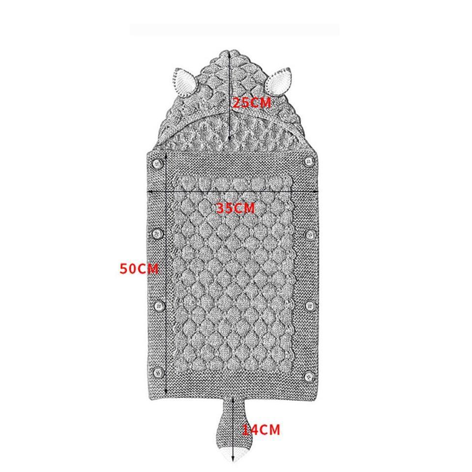 Stevvex Knitted Newborn Baby Blanket Baby Sleeping Bags Stroller Bedding Warm Swaddle Wrap - BIG FRENCHIES
