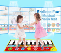 Big Size Music Piano Carpets & 8 Instruments Guitar Accordion Violin Sounds Musical Play Mat Educational Toy For Kids - BIG FRENCHIES
