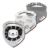 3PCS Comfortable Waterproof Organic Cotton Baby Burp Cloth Bandanna Scarf Bibs For Newborn Baby Boy And Girl - BIG FRENCHIES