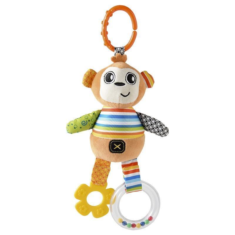 Modern Baby Development Giraffe Animal Hand Bells Rattles Handle Toys Stroller Hanging Teether Baby Toys For Kids - BIG FRENCHIES