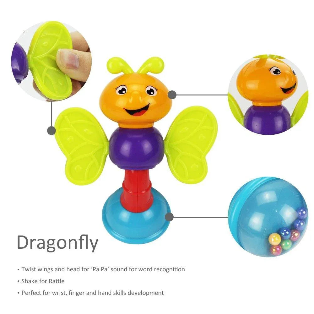 Baby Rattles Teether Shaker Grab and Spin Rattle Musical Toy Set Early Educational Toys For Baby - BIG FRENCHIES