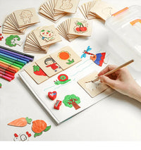 100Pcs Baby Toys Drawing Toys Coloring Board Children Creative Doodles Early Learning Education Toy Boy Girl Learn Drawing Tools - BIG FRENCHIES