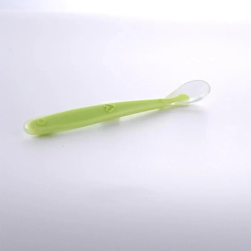 Silicone Baby Soft Soup Spoon Healthy Infant Sucker Candy Color Kitchen Cooking Spoon Rice Spoon Children Dishes Tableware for Kids - BIG FRENCHIES