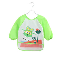 Cute Cartoon Print Baby Waterproof Long Sleeve Apron Children Feeding Smock Bib Baby Accessories - BIG FRENCHIES