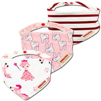 3PCS Comfortable Waterproof Organic Cotton Baby Burp Cloth Bandanna Scarf Bibs For Newborn Baby Boy And Girl - BIG FRENCHIES