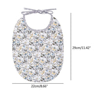 Floral Vintage Newborn Double Side Bibs Boys Girls Waterproof Linen Cotton Saliva Towel - BIG FRENCHIES