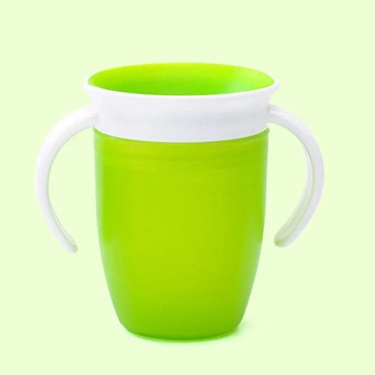 Baby 240ml Leak Proof Rotatable Magic Cup Baby Learning Drinking Cup Child Water Cup Bottle - BIG FRENCHIES