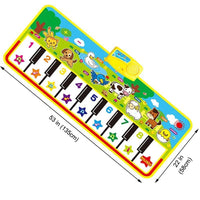 Big Musical Mat Carpet Touch Play Piano with 8 Animals Sound Music Instrument Baby Play Mat Rug Educational Toys For Kids - BIG FRENCHIES