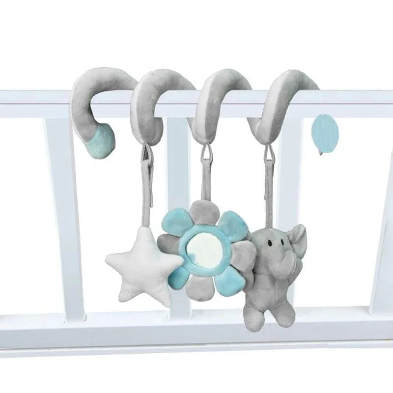 Modern Rattles Mobile Bed Baby Toys Cute Crib Stroller Spiral Newborn Educational Cartoon Animals Rattle Toy For Kids - BIG FRENCHIES